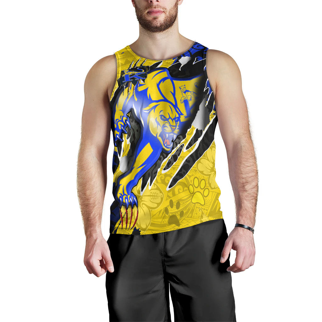 Hawaii Tank Top Custom Henry J. Kaiser High School Super Cougar Arm Sleeve Polynesian Tattoo