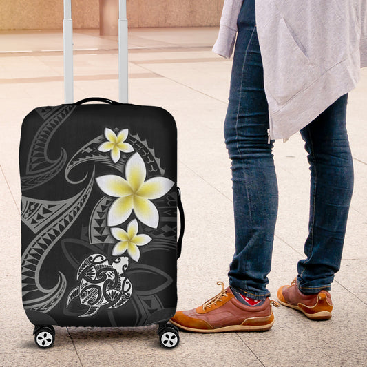 Hawaii Luggage Cover Hawaiian Turtle Honu Plumeria Tribal Tattoo