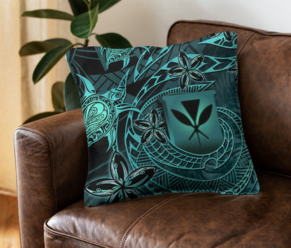 Hawaii Pillow Cover Kanaka Maoli Tropical Leaves Polynesian Pattern