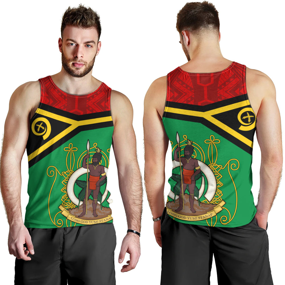 Vanuatu Tank Top Melanesia Flag And Coat Of Arms