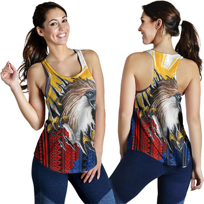 Philippines Filipinos Women Tank Eagle Claws Scratching Grunge Style