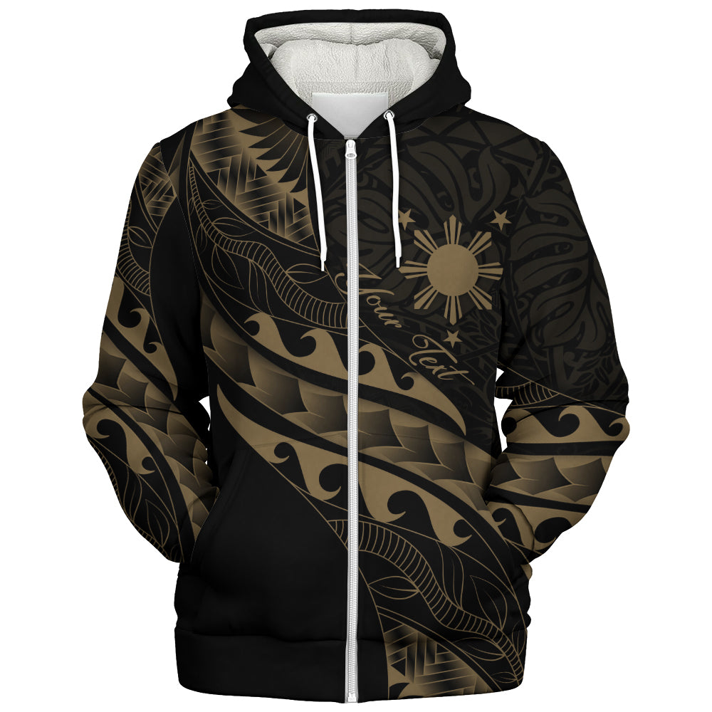 Philippines Filipinos Sherpa Hoodie Custom Island Tribal Tattoos