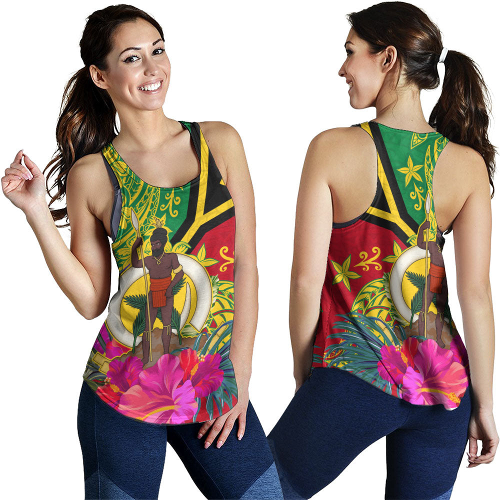 Vanuatu Women Tank Flag Tribal Tropical Style