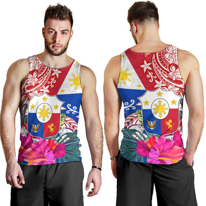 Philippines Filipinos Tank Top Flag Tribal Tropical Style