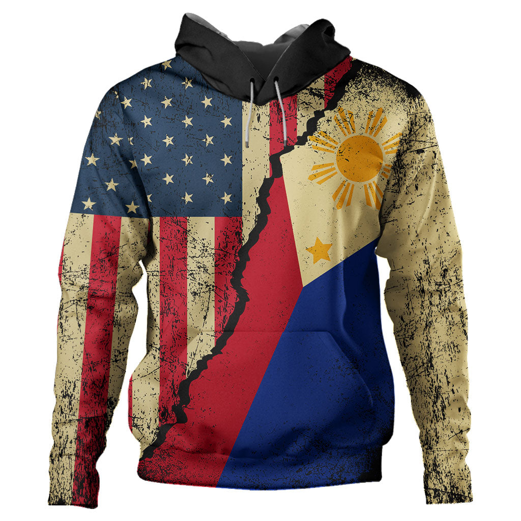 Philippines Filipinos Hoodie Filipino American Unity Style