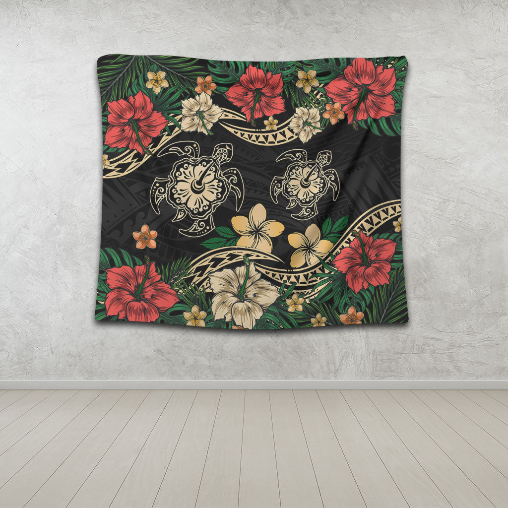 Hawaii Tapestry Hawaiian Map Turtle Drawing Tattoo