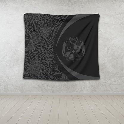 Tonga Tapestry Lauhala Gray Circle Style