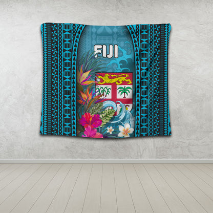 Fiji Tapestry Bula Islands Wave Tropical