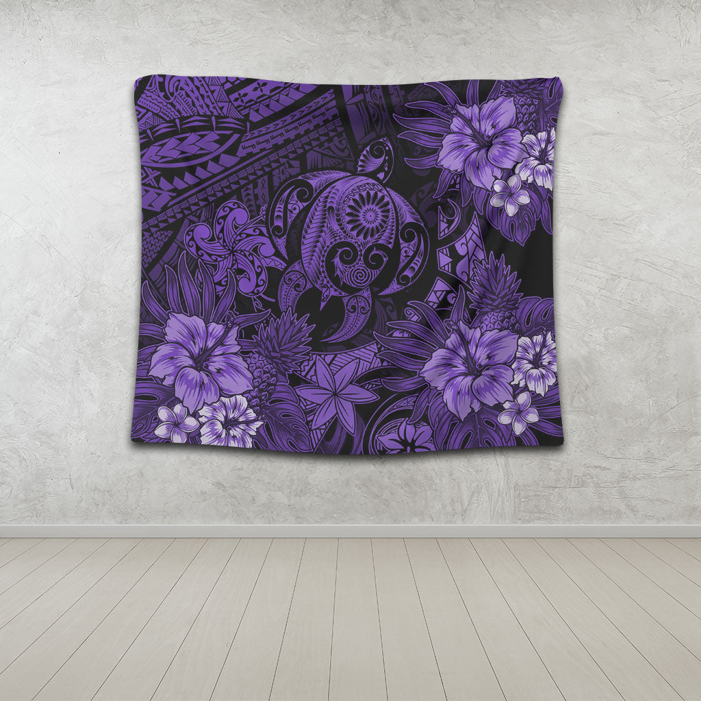 Hawaii Tapestry Tribal Polynesia Sea Turtle Design Pacific Dream