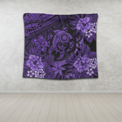Hawaii Tapestry Tribal Polynesia Sea Turtle Design Pacific Dream