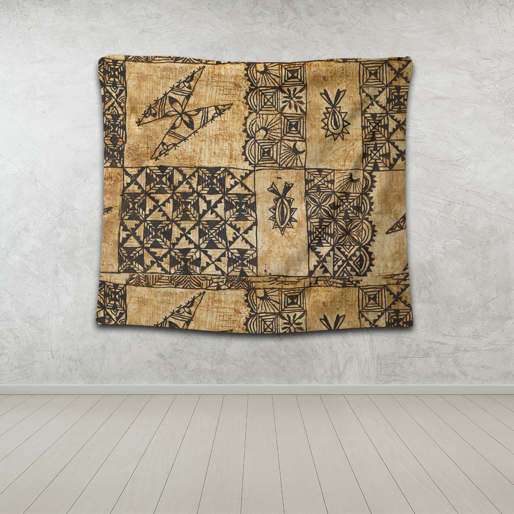 Tonga Tapestry Tapa Cloth Vintage