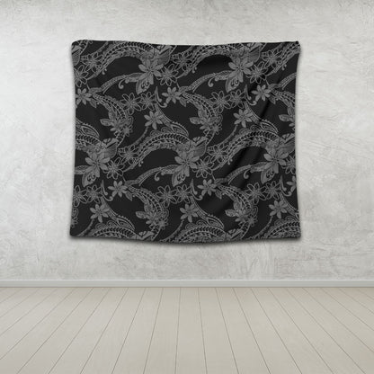 Hawaii Tapestry Polynesian Print Fabric And Flower