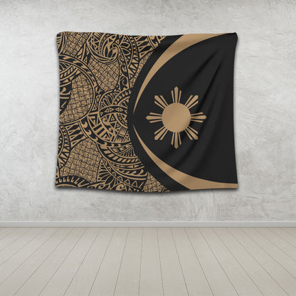 Philippines Filipinos Tapestry Lauhala Gold Circle Style