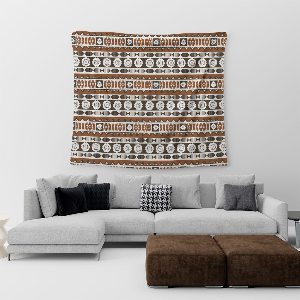 Fiji Tapestry Tapa Masi Pattern