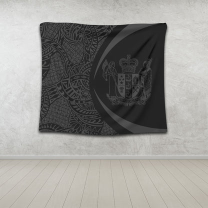 New Zealand Tapestry Lauhala Gray Circle Style