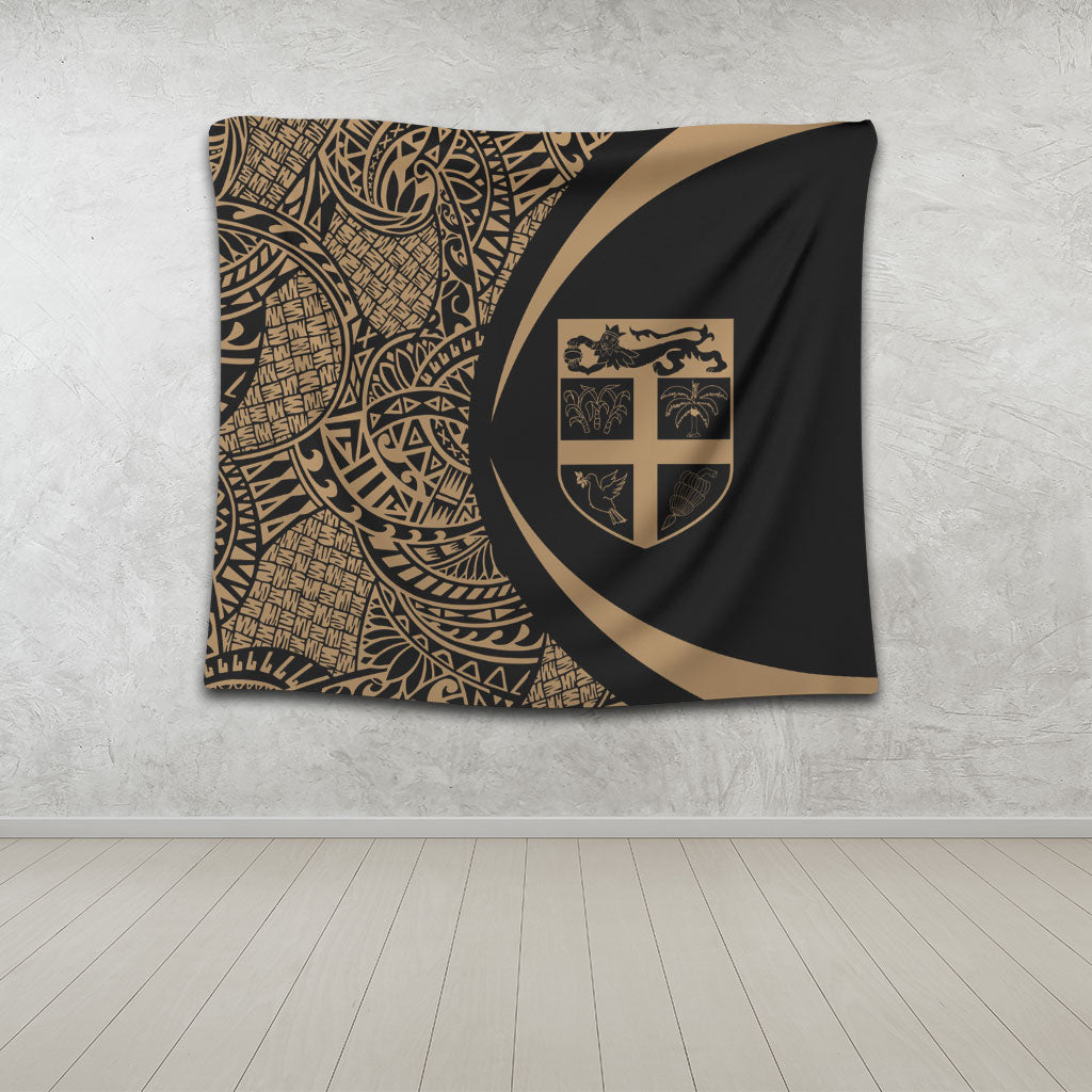 Fiji Tapestry Lauhala Gold Circle Style