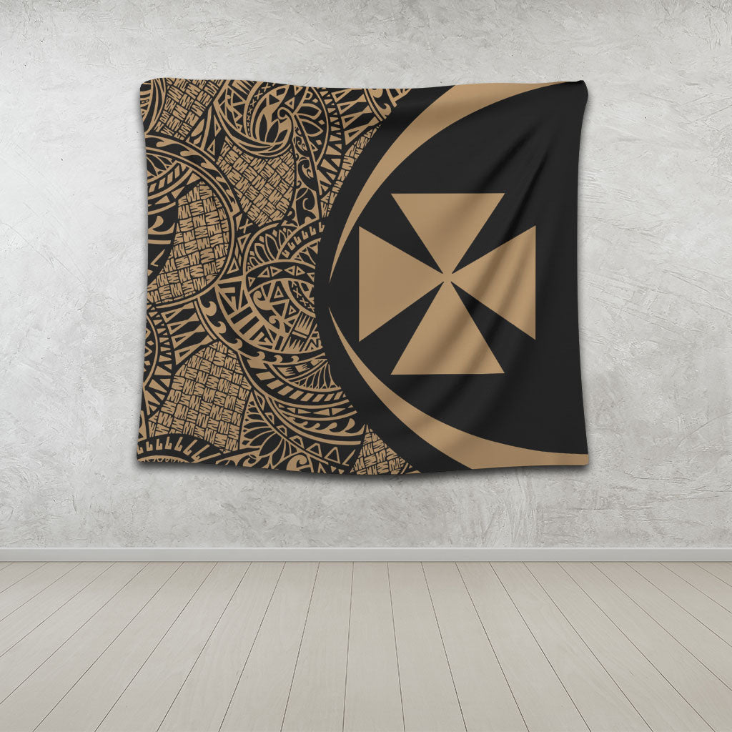 Wallis And Futuna Tapestry Lauhala Gold Circle Style