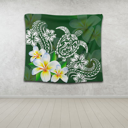 Hawaii Tapestry Polynesian Turtle Tattoo Plumeria Original Style