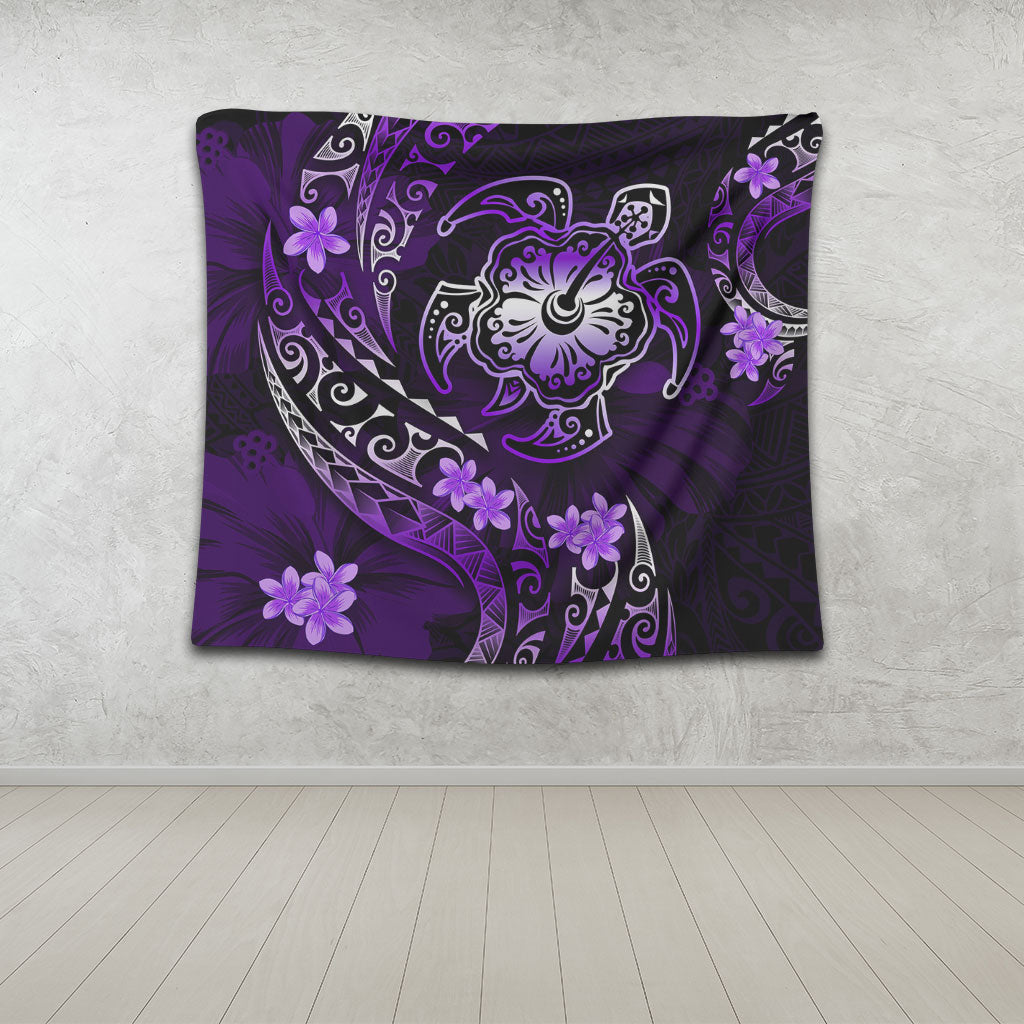 Hawaii Tapestry Kanaka Maoli Map With Turtle Tribal Polynesia Tattoo Luxury Design