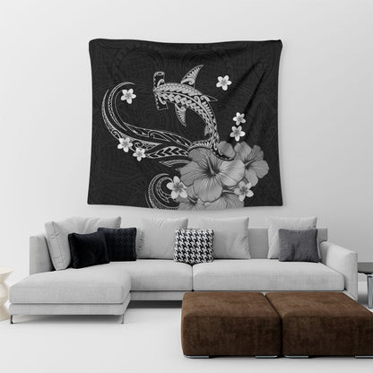 Hawaii Tapestry Shark Polynesia Tribal Tattoo