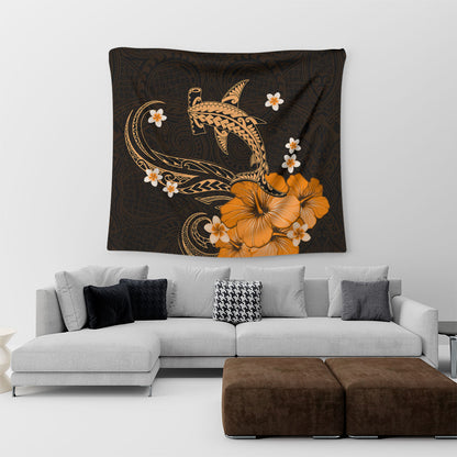Hawaii Tapestry Shark Polynesia Tribal Tattoo