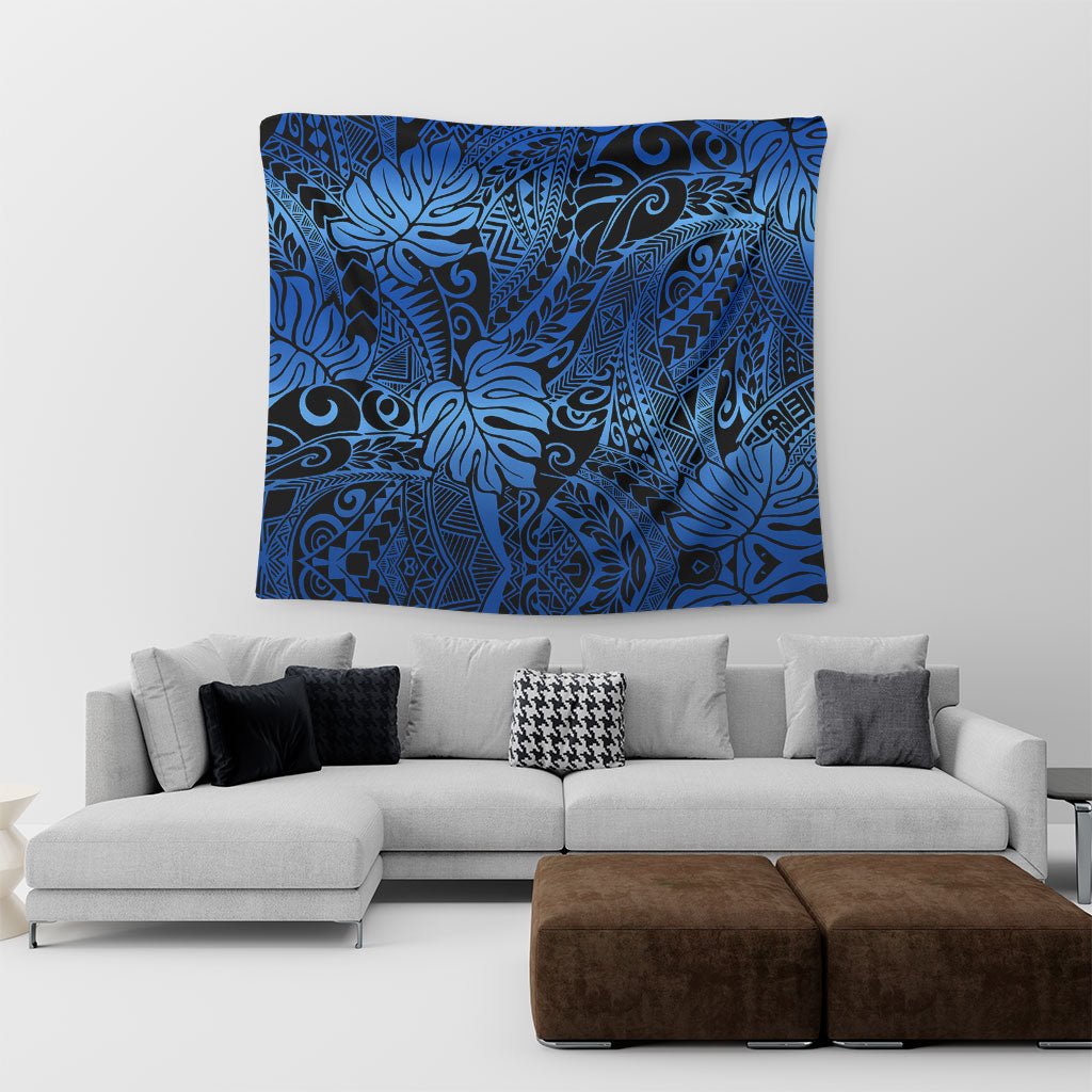Hawaii Tapestry Tribal Polynesian Pattern Leaf