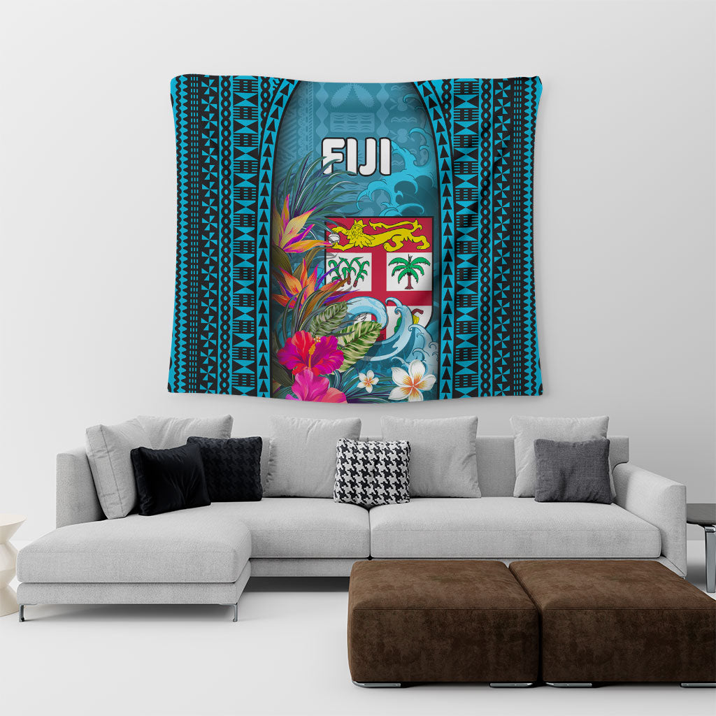 Fiji Tapestry Bula Islands Wave Tropical