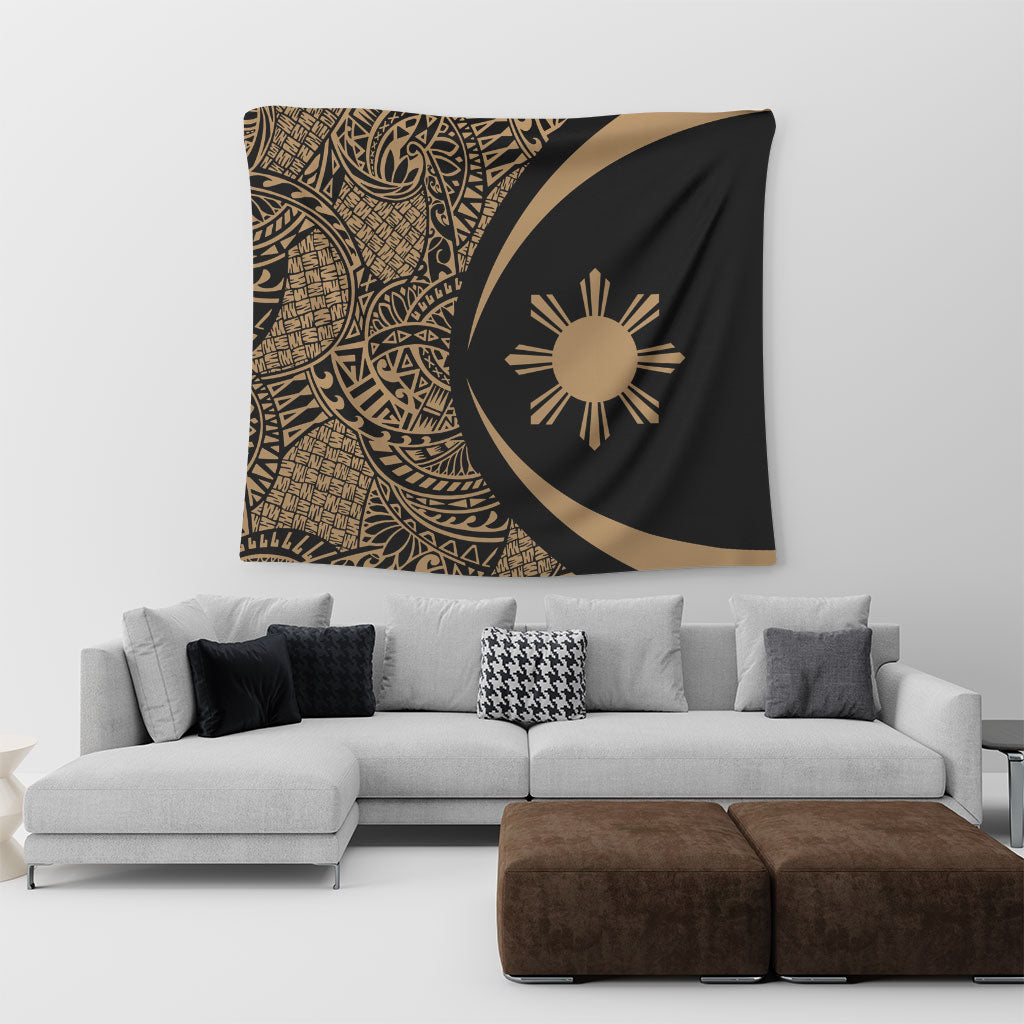 Philippines Filipinos Tapestry Lauhala Gold Circle Style