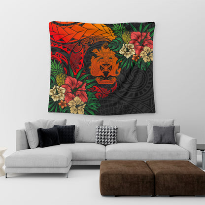 Solomon Islands Tapestry Polynesian Coat Of Arms Tropical