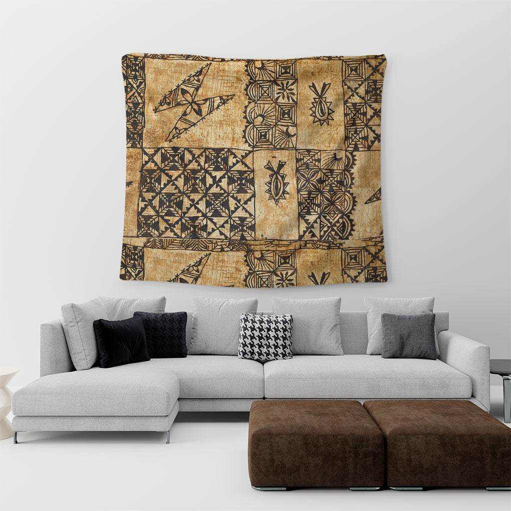 Tonga Tapestry Tapa Cloth Vintage