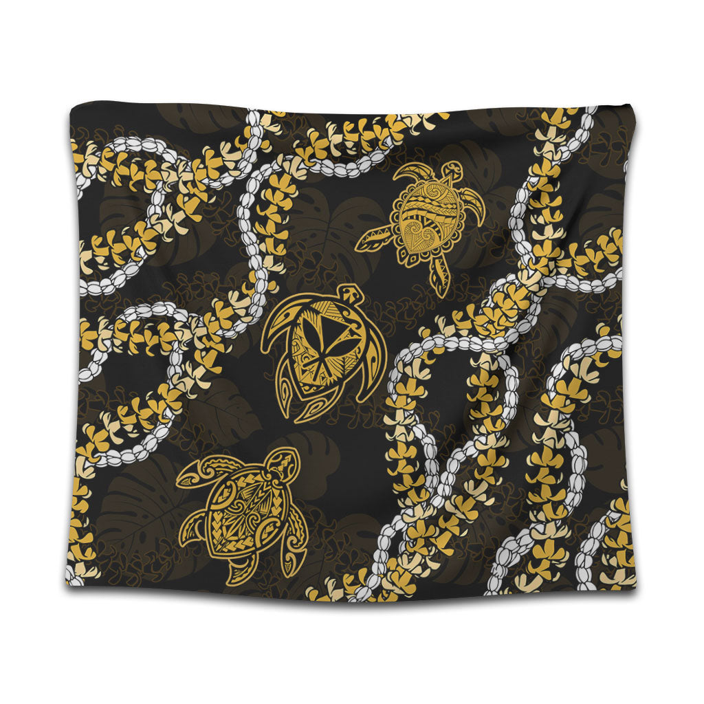 Hawaii Tapestry Kanaka Maoli Floral Puakenikeni Lei