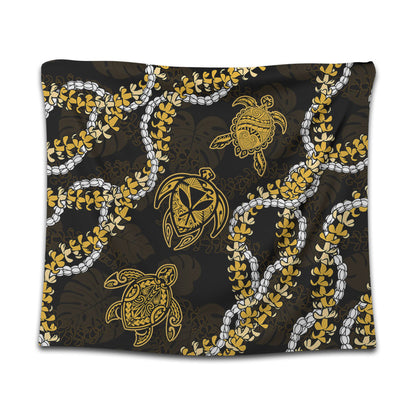 Hawaii Tapestry Kanaka Maoli Floral Puakenikeni Lei