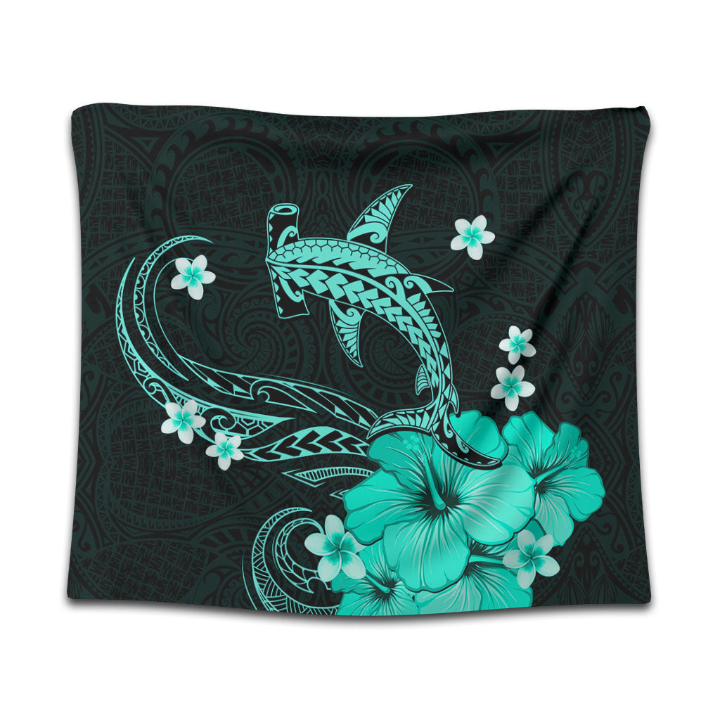 Hawaii Tapestry Shark Polynesia Tribal Tattoo