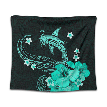 Hawaii Tapestry Shark Polynesia Tribal Tattoo