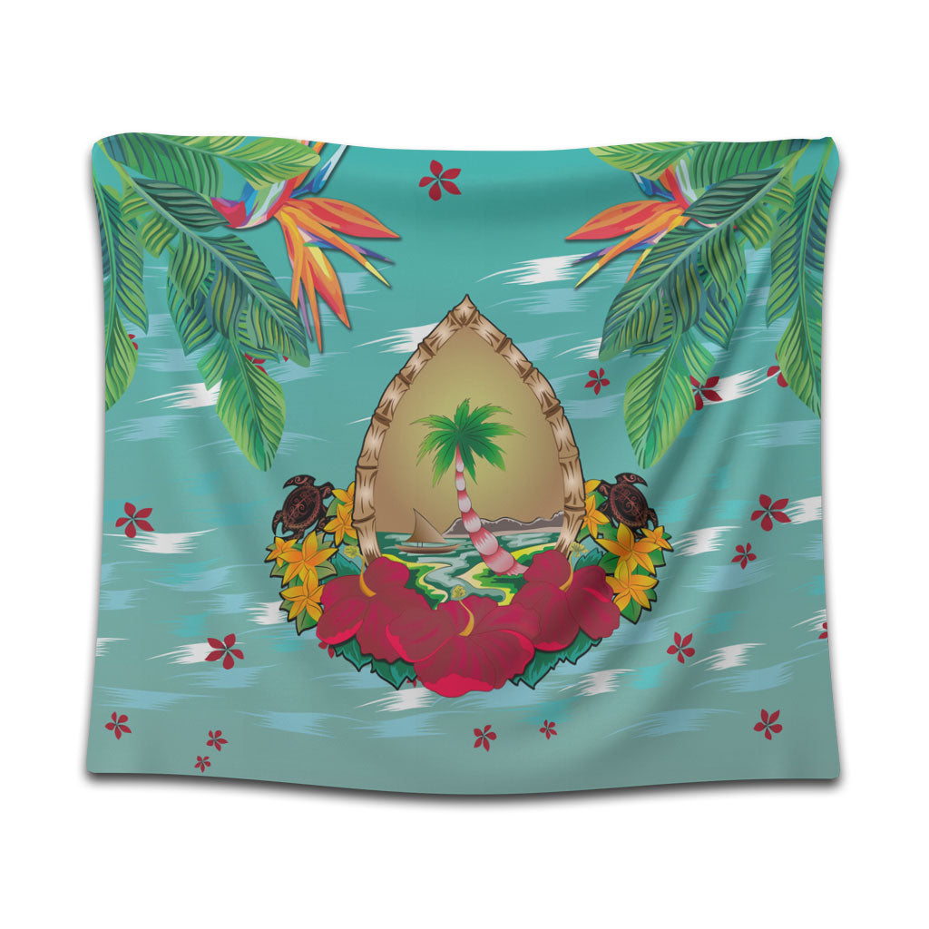 Guam Tapestry Latte Stones Hibiscus