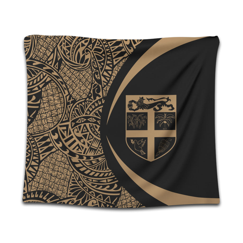 Fiji Tapestry Lauhala Gold Circle Style