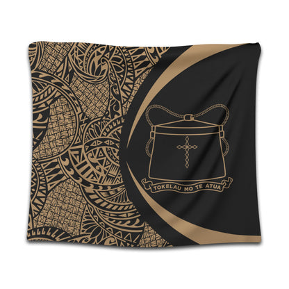 Tokelau Tapestry Lauhala Gold Circle Style