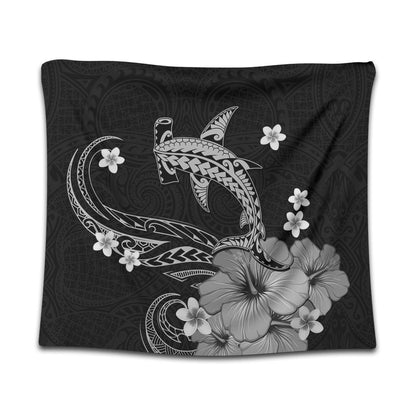 Hawaii Tapestry Shark Polynesia Tribal Tattoo