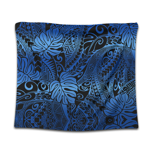 Hawaii Tapestry Tribal Polynesian Pattern Leaf