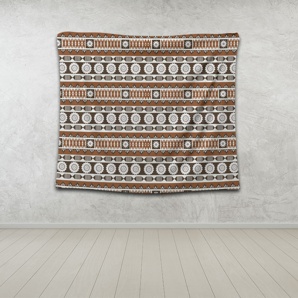Fiji Tapestry Tapa Masi Pattern