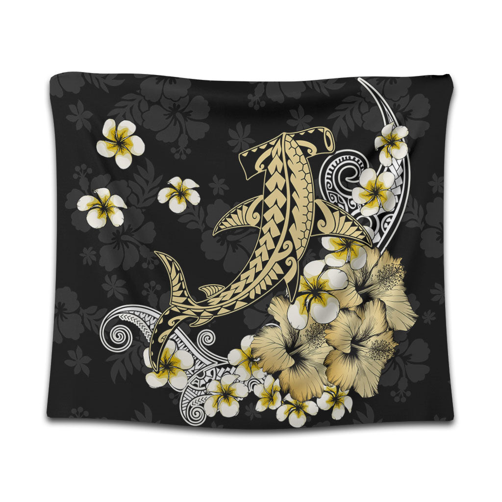 Hawaii Tapestry Hammerhead Shark Gold Tropical