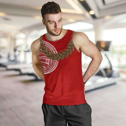 Samoa Tank Top Tattoo Roman Reigns With Ula Fala Style Brown