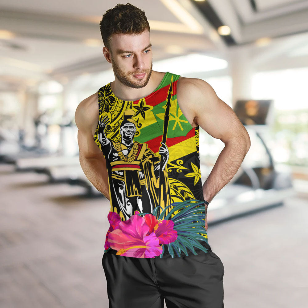 Hawaii Tank Top Kanaka Maoli King Flag Tribal Tropical Style