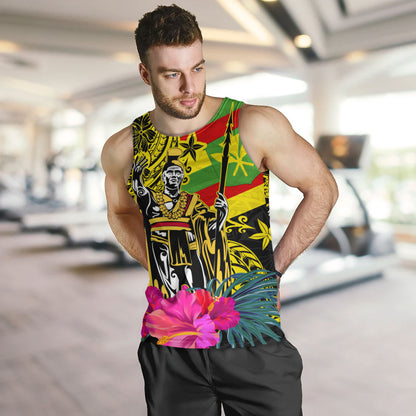 Hawaii Tank Top Kanaka Maoli King Flag Tribal Tropical Style