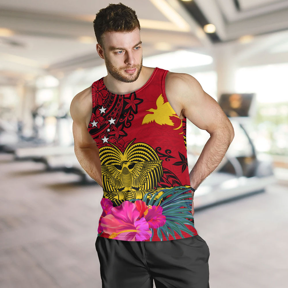 Papua New Guinea Tank Top Flag Tribal Tropical Style