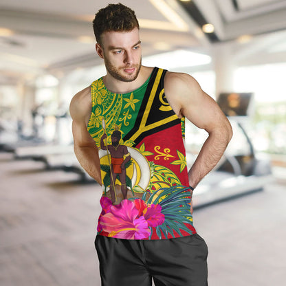 Vanuatu Tank Top Flag Tribal Tropical Style