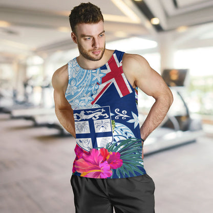 Fiji Tank Top Flag Tribal Tropical Style