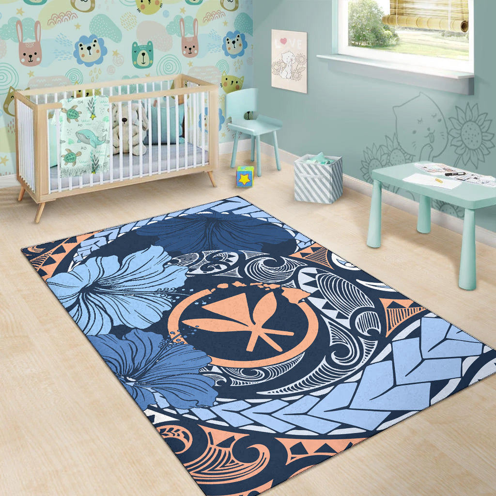 Hawaii Area Rug Kanaka Maoli Tribal Pattern