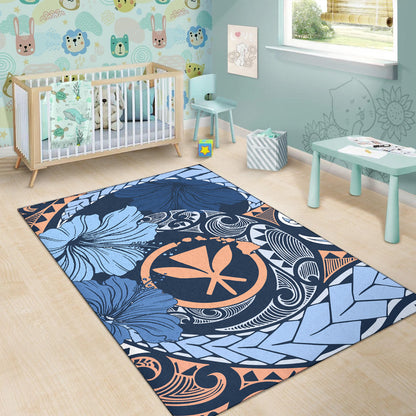 Hawaii Area Rug Kanaka Maoli Tribal Pattern
