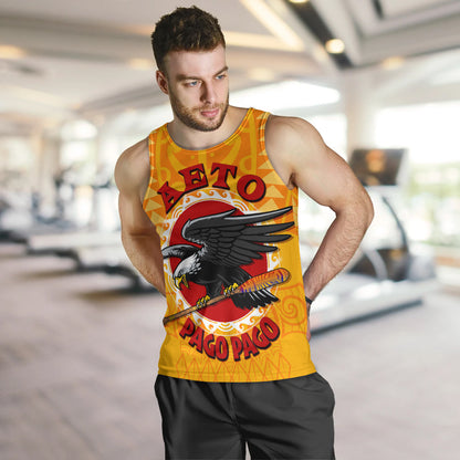 American Samoa Polynesian Men Tank Top - Aeto Pago Pago
